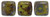 CzechMates Tile 6mm Bead, Opaque Olive - Picasso - 50pcs