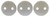 CzechMates Lentil 6mm Bead, Matte Ashen Gray - 50pcs