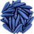 CzechMates Two-Hole Dagger 16 x 5mm Dagger Bead, ColorTrends Saturated Metallic Navy Peony - 50pcs