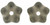 Starman Large Flower Spacer 7mm : Black Diamond (50pcs)