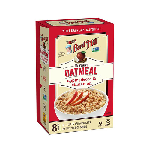 BOB'S RED MILL APPLE PIECES & CINNAMON OATMEAL 8 PACK BOB'S RED MILL APPLE PIECES & CINNAMON OATMEAL 8 PACK
