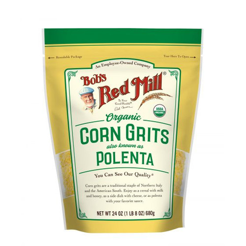 BOB'S RED MILL ORGANIC CORN GRITS POLENTA 24 OZ. BAG BOB'S RED MILL ORGANIC CORN GRITS POLENTA 24 OZ. BAG