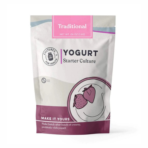 CULTURES FOR HEALTH TRADITIONAL FLAVORED YOGURT STARTER KIT CULTURES FOR HEALTH TRADITIONAL FLAVORED YOGURT STARTER KIT