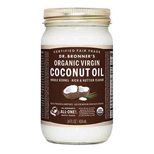 DR. BRONNER'S WHOLE KERNEL COCONUT OIL (12 JARS) 14 FL. OZ DR. BRONNER'S WHOLE KERNEL COCONUT OIL (12 JARS) 14 FL. OZ