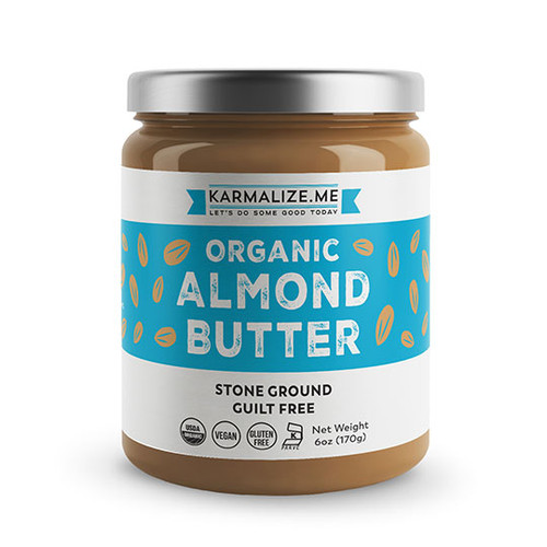 KARMALIZE.ME ORGANIC ALMOND BUTTER 6 OZ KARMALIZE.ME ORGANIC ALMOND BUTTER 6 OZ