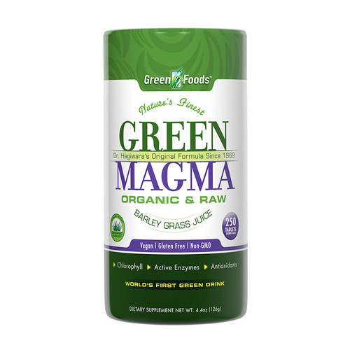 GREEN FOODS ORGANIC RAW GREEN MAGMA BARLEY GRASS JUICE 250 TABLETS GREEN FOODS ORGANIC RAW GREEN MAGMA BARLEY GRASS JUICE 250 TABLETS