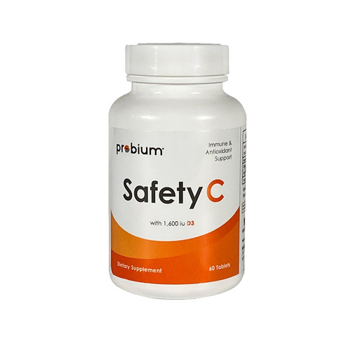 PROBIUM SAFETY C WITH VITAMIN D, IMMUNE + ANTIOXIDANT SUPPORT 60 TABLETS PROBIUM SAFETY C WITH VITAMIN D, IMMUNE + ANTIOXIDANT SUPPORT 60 TABLETS