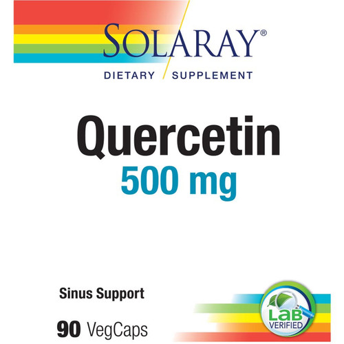 SOLARAY QUERCETIN 500 MG. 90 COUNT SOLARAY QUERCETIN 500 MG. 90 COUNT