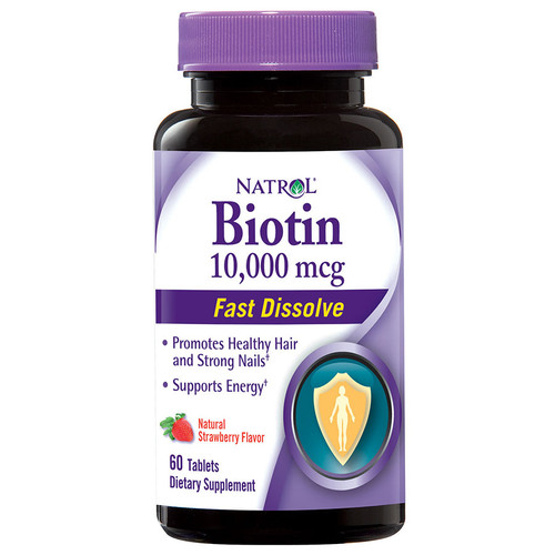 NATROL BIOTIN STRAWBERRY FAST DISSOLVE TABLETS 60 COUNT NATROL BIOTIN STRAWBERRY FAST DISSOLVE TABLETS 60 COUNT