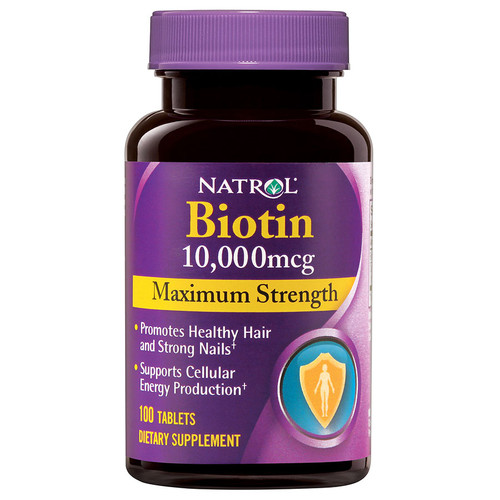 NATROL BIOTIN TABLETS 10,000 MCG 100 TABLETS NATROL BIOTIN TABLETS 10,000 MCG 100 TABLETS