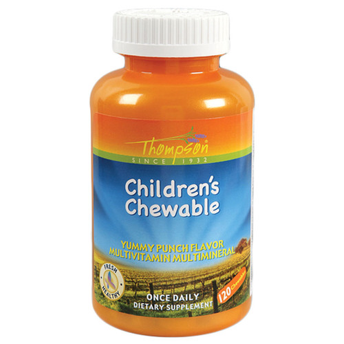 THOMPSON PUNCH FLAVORED MULTI VITAMIN/MINERAL CHILDREN'S CHEWABLE 120 CHEWABLES THOMPSON PUNCH FLAVORED MULTI VITAMIN/MINERAL CHILDREN'S CHEWABLE 120 CHEWABLES
