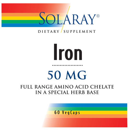 SOLARAY IRON 50 MG 60 COUNT SOLARAY IRON 50 MG 60 COUNT