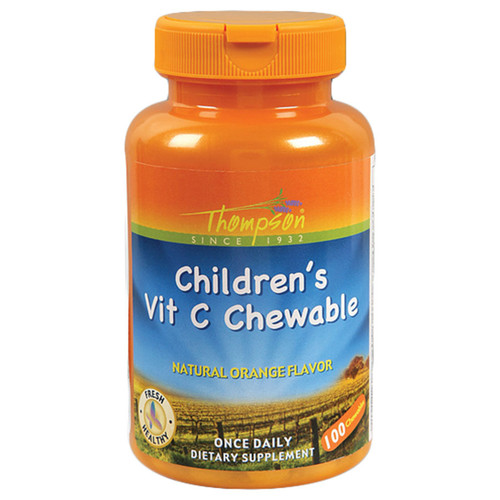 THOMPSON ORANGE FLAVORED VITAMIN C CHILDREN'S CHEWABLES 100 CHEWABLES THOMPSON ORANGE FLAVORED VITAMIN C CHILDREN'S CHEWABLES 100 CHEWABLES