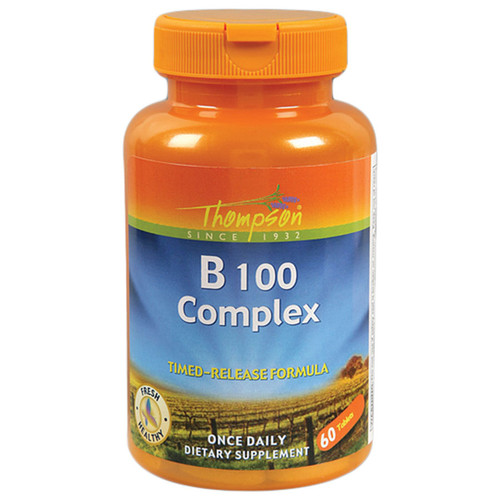 THOMPSON B 100 COMPLEX 60 TIME RELEASED TABLETS THOMPSON B 100 COMPLEX 60 TIME RELEASED TABLETS