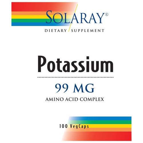 SOLARAY POTASSIUM 99 100 COUNT SOLARAY POTASSIUM 99 100 COUNT