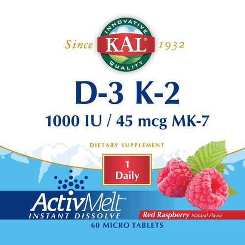 KAL D-3 K-2 ACTIVMELT 60 COUNT