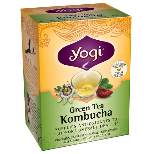 YOGI TEA KOMBUCHA GREEN TEA 16 TEA BAGS YOGI TEA KOMBUCHA GREEN TEA 16 TEA BAGS