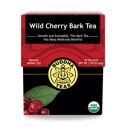 BUDDHA TEAS ORGANIC WILD CHERRY BARK 18 TEA BAGS