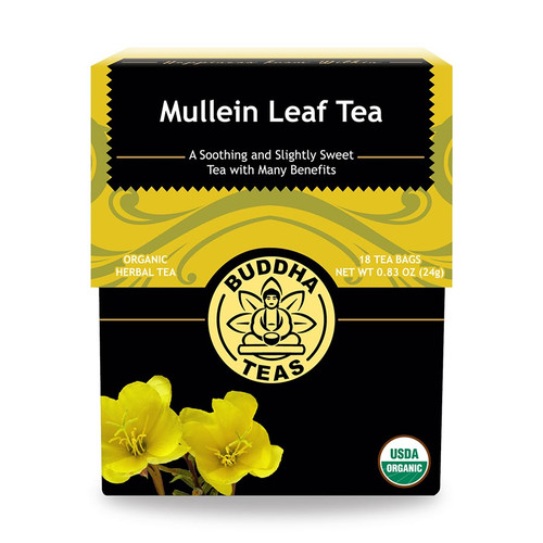 BUDDHA TEAS ORGANIC MULLEIN LEAF 18 TEA BAGS BUDDHA TEAS ORGANIC MULLEIN LEAF 18 TEA BAGS