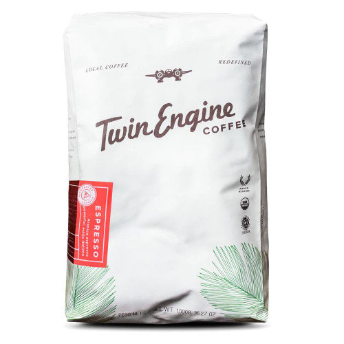 TWIN ENGINE COFFEE ORGANIC ESPRESSO WHOLE BEAN COFFEE PACK 14 OZ. TWIN ENGINE COFFEE ORGANIC ESPRESSO WHOLE BEAN COFFEE PACK 14 OZ.