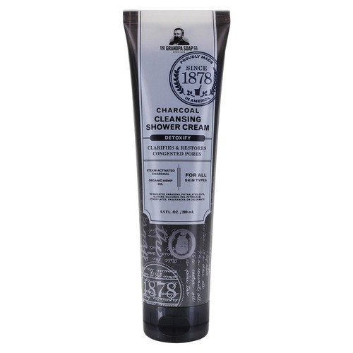 GRANDPA SOAP CO. CHARCOAL CLEANSING SHOWER CREAM 9.5 OZ. GRANDPA SOAP CO. CHARCOAL CLEANSING SHOWER CREAM 9.5 OZ.