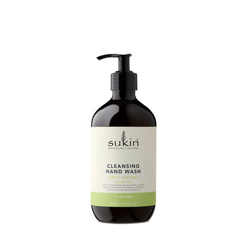 SUKIN CLEANSING HAND WASH, LIME & COCONUT 16.9 FL. OZ. SUKIN CLEANSING HAND WASH, LIME & COCONUT 16.9 FL. OZ.