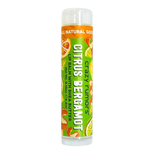 CRAZY RUMORS CITRUS BERGAMOT LIP BALM 0.15 OZ. CRAZY RUMORS CITRUS BERGAMOT LIP BALM 0.15 OZ.
