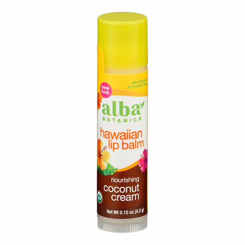 ALBA BOTANICA COCONUT CREAM LIP BALM 0.15 OZ. ALBA BOTANICA COCONUT CREAM LIP BALM 0.15 OZ.