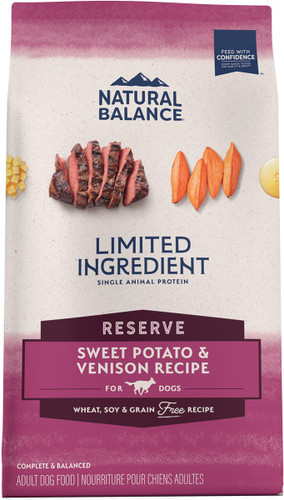 Natural Balance Limited Ingredient Reserve Grain-Free Sweet Potato & Venison Recipe Dry Dog Food Natural Balance Limited Ingredient Reserve Grain-Free Sweet Potato & Venison Recipe Dry Dog Food