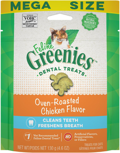 Greenies Feline Oven Roasted Chicken Flavor Adult Dental Cat Treats Greenies Feline Oven Roasted Chicken Flavor Adult Dental Cat Treats
