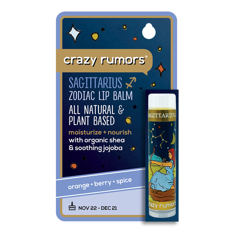 CRAZY RUMORS SAGITTARIUS FIRE BLEND LIP BALM .15 OZ
