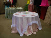 Sheer "White Ringlets" Tablecloth