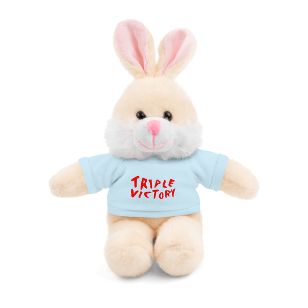 Triple Victory Plush Bear - Adorable Stuffed Animal with T-Shirt