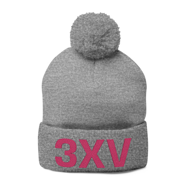  Pom-Pom Knit Cap 3XV