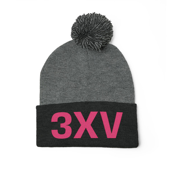  Pom-Pom Knit Cap 3XV