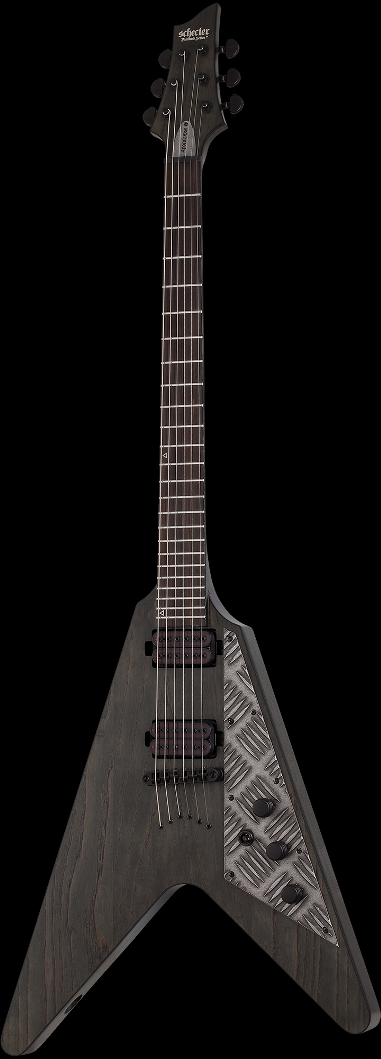 Schecter V-1 Apocalypse Flying V Electric Guitar Rusty Grey - Guitar ...