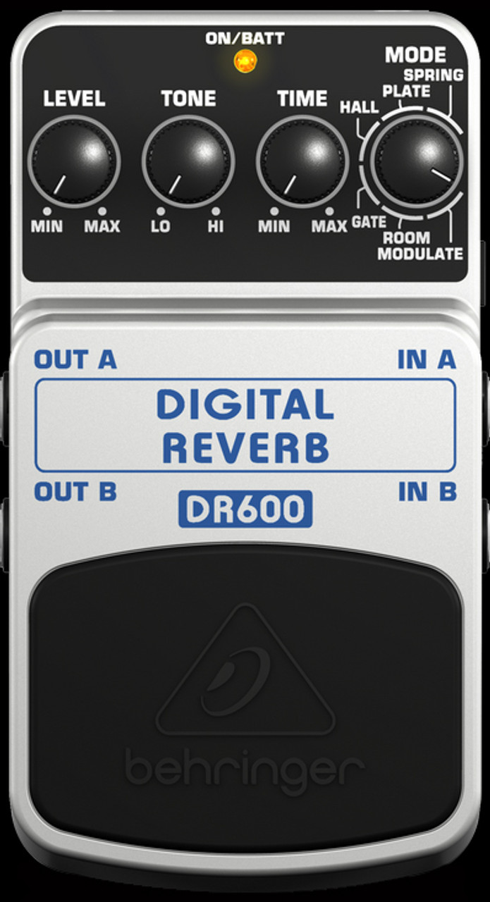 Behringer DR600 Digital Reverb Guitar Effects Pedal Stompbox