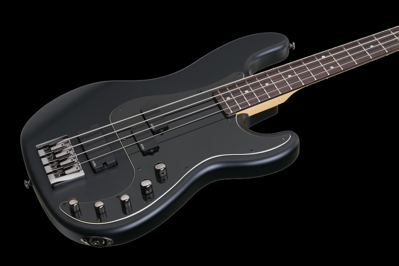 Schecter Diamond-P Custom-4 Active Bass Guitar Black