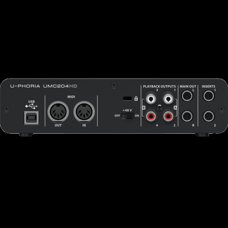 Behringer U-Phoria USB Audio/MIDI Interface with Midas Mic