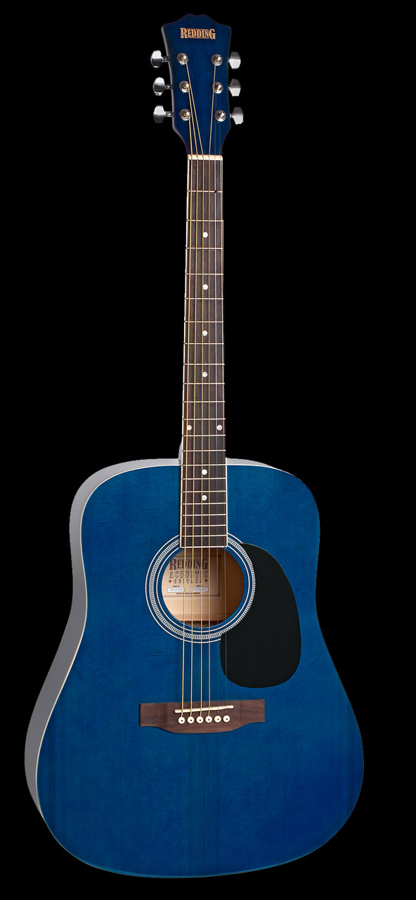 Redding Dreadnought Steel String Acoustic Guitar Blue - Guitar WorLd ...