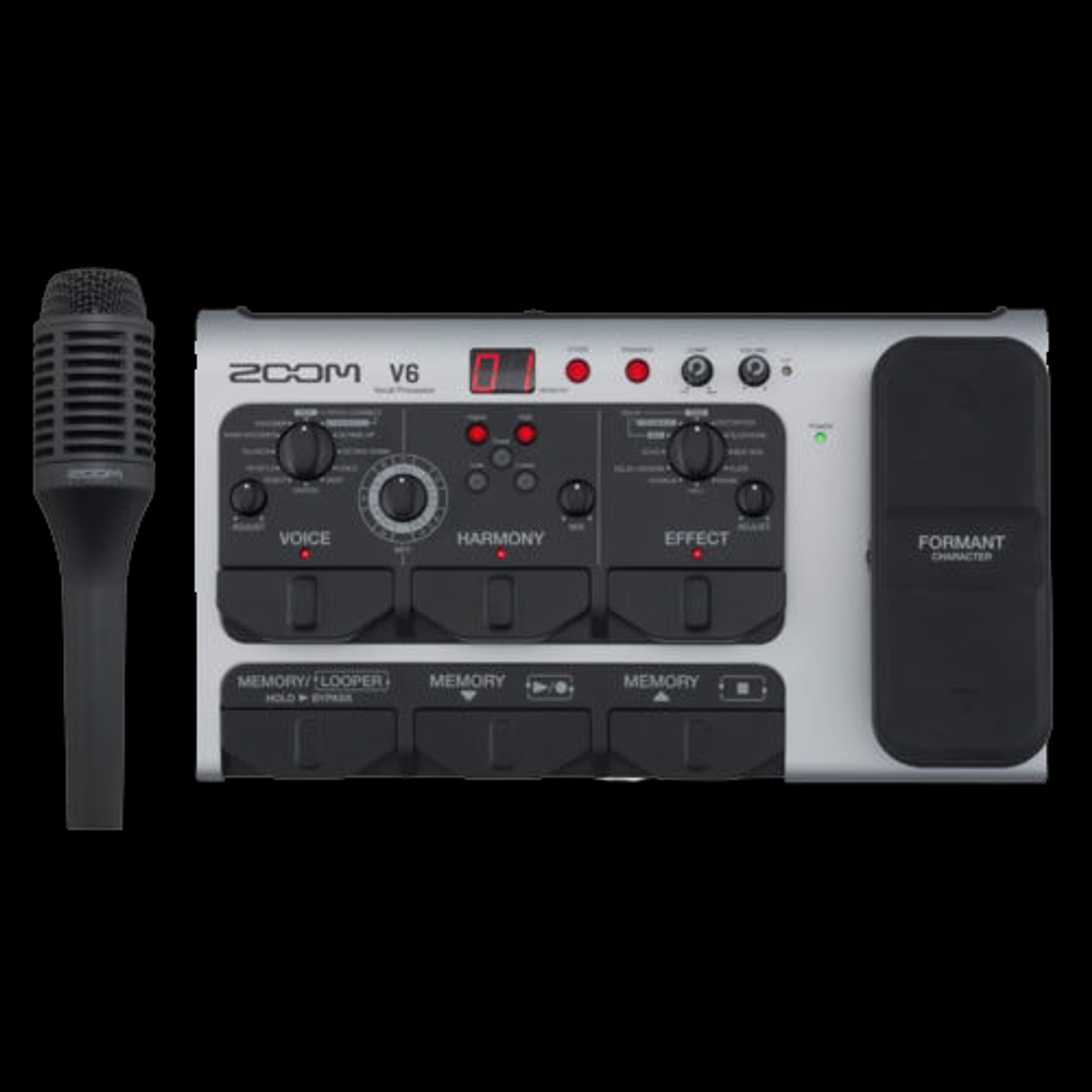 Zoom V6 Vocal Processor & Microphone Guitar WorLd City Arcade