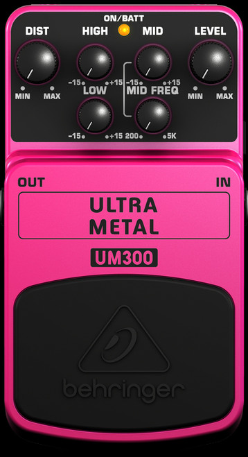 Behringer UM300 Ultra Metal Guitar Effects Pedal Stompbox
