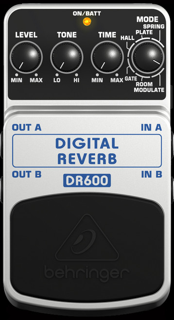 Behringer DR600 Digital Reverb Guitar Effects Pedal Stompbox