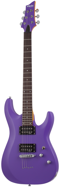 Schecter C-6 Deluxe Electric Guitar Satin Purple