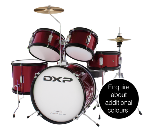 DXP Junior TXJ5 Series 5 Piece Kit Wine Red