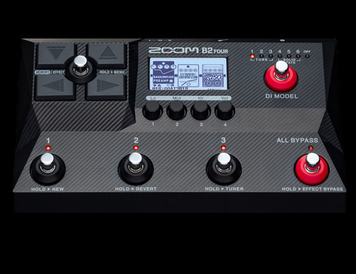 Zoom B2 Four Bass Multi Effects & Amp Emulator