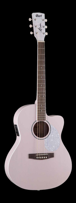 Cort Jade Semi Acoustic Small Body - Pastel Pink