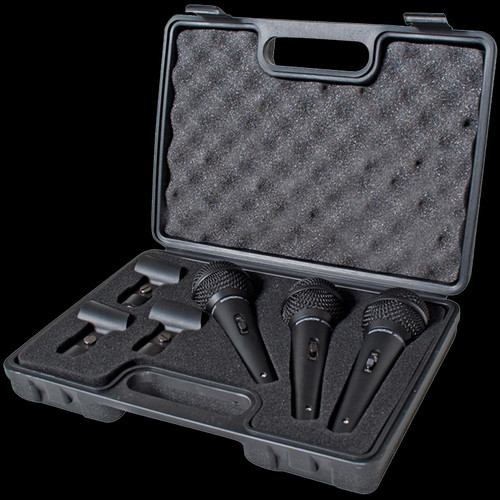 Leem Dynamic Vocal & Instrument Mic Kit - 3Pk