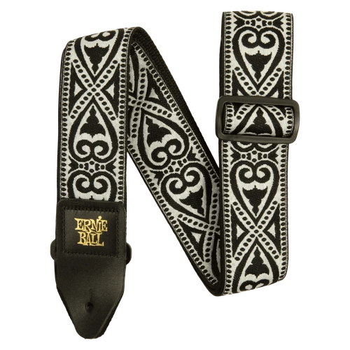 Ernie Ball Classic Jacquard Guitar Strap - Black Heart