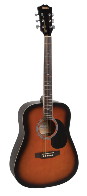 Redding Dreadnought Steel String Acoustic Guitar Vintage Sunburst